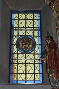 Cordeiro Pascal restauro de vitrais -Igreja de Sta. Eulália de Venade, Caminha 2017