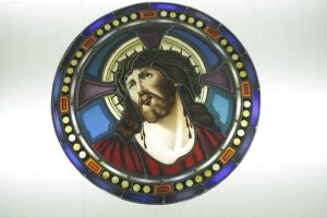 Jesus flagelado, restauro de vitral-Capela Particular ,Baião 2016