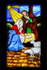 Nascimento de Jesus -Vitral Igreja de Alvarelhos